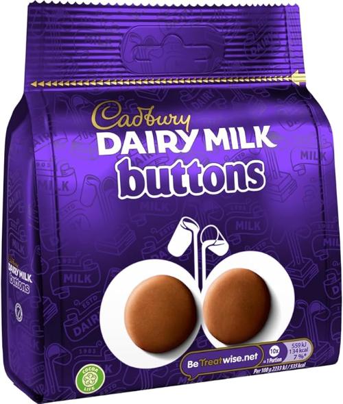 Cadbury Dairy Milk Buttons Chocolate Bag 85g (BB 22/09/ 2025)