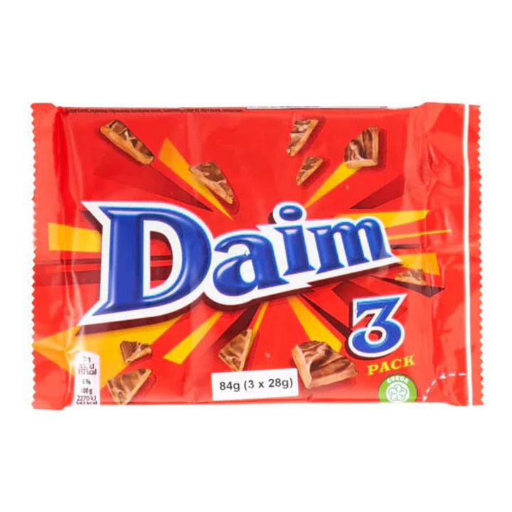 Daim Chocolate Bar 3pack x 28g 84g