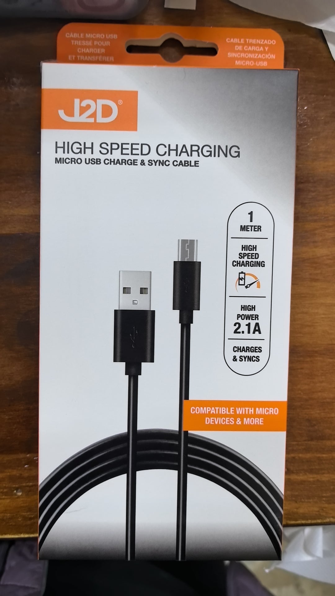 High Speed Charging Cable (Micro USB Charge & SYNC Cable) 1m