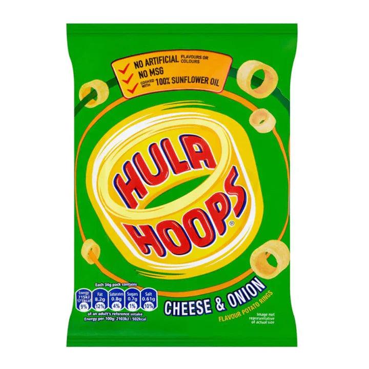 Hula Hoops Cheese & Onion Flavour 34g (BB 28/09/2024)