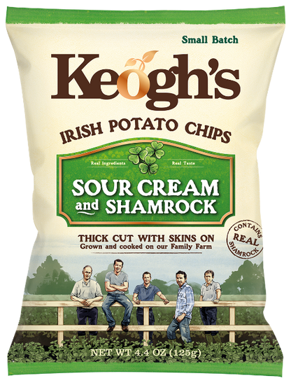 Keogh's Crisps Shamrock & Sour Cream 40g BB12/11/24）