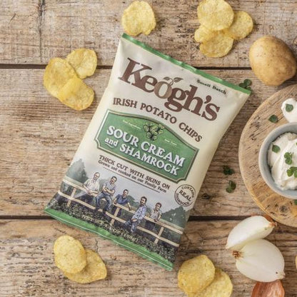 Keogh's Crisps Shamrock & Sour Cream 40g BB12/11/24）