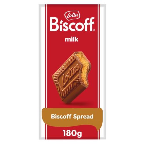 Lotus Biscoff Milk Chocolate Bar With Biscoff Spread 180g