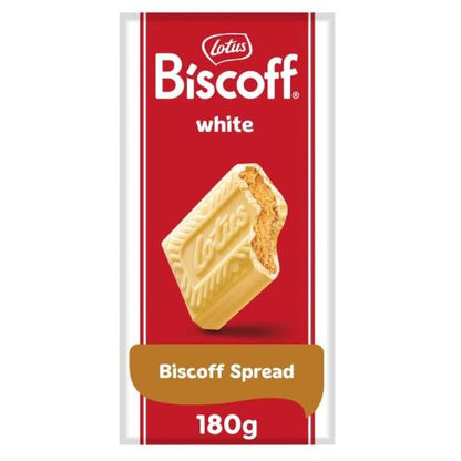 Lotus Biscoff White Chocolate Bar With Biscoff Spread 180g ( BB 20/05/2025)