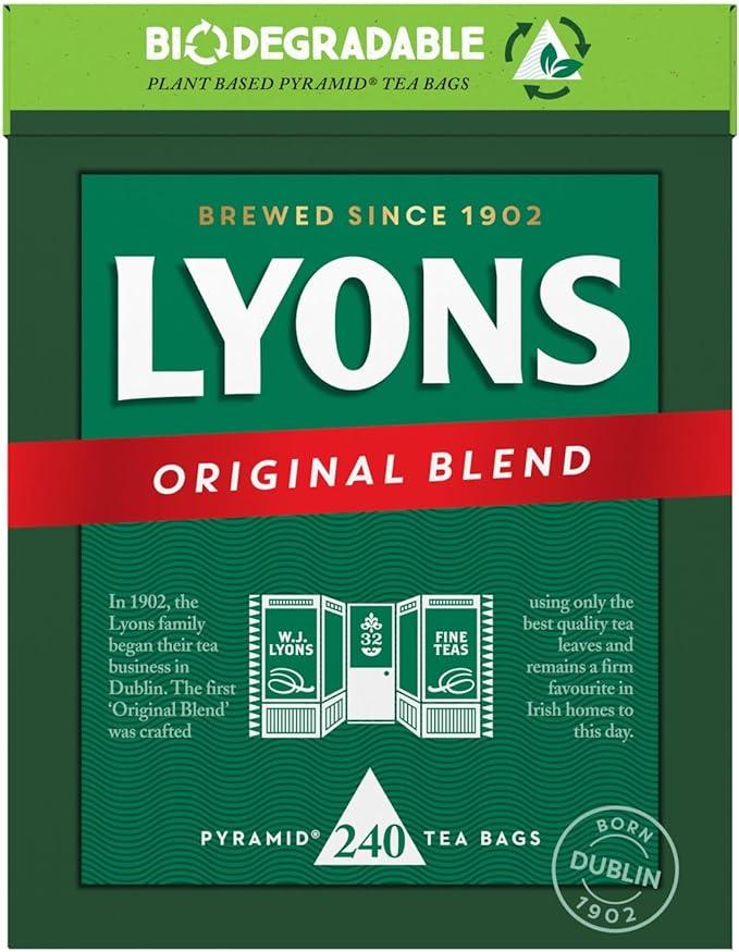 Lyons Original Irish Tea 80 bags 232G( BB 11/2024)