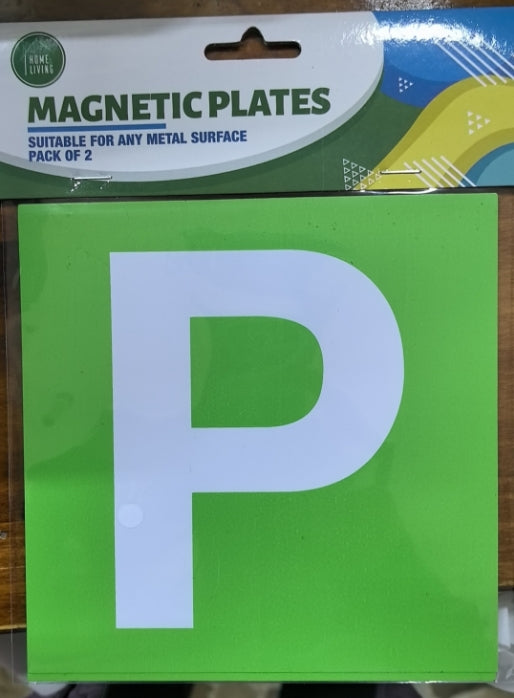 Magnetic Green P Plates (pack of 2)