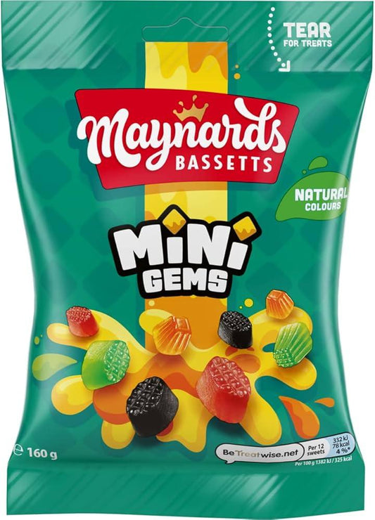 Maynards Bassetts Mini Gems 130g