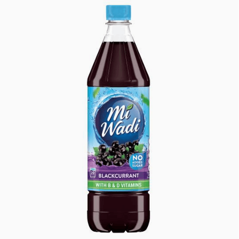 Miwadi Blackcurrant No Added Sugar (With B & D Vitamins) 1L