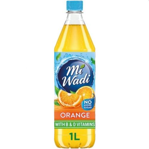 Miwadi Orange (No Added Sugar & With B & D Vitamins) 1L (BB 03/2025)