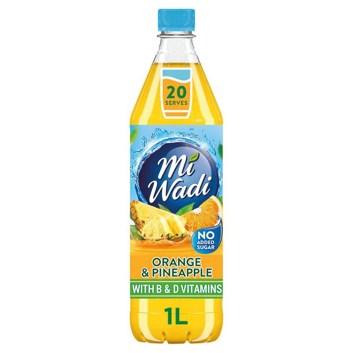 Miwadi Orange & Pineapple No  Added Sugar (With B & D Vitamins) 1L