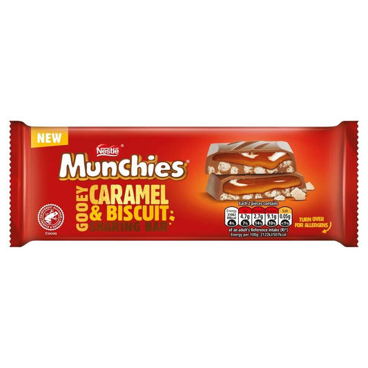 Nestle Munchies Caramel Biscuit Sharing Bar 87g