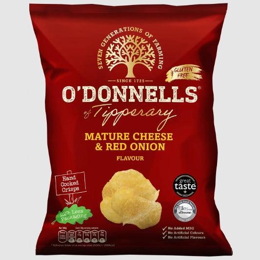 O'DONNELLS Mature Cheese & Red Onion Flavour Crisps 47.5g ( BB 19/09/2024)