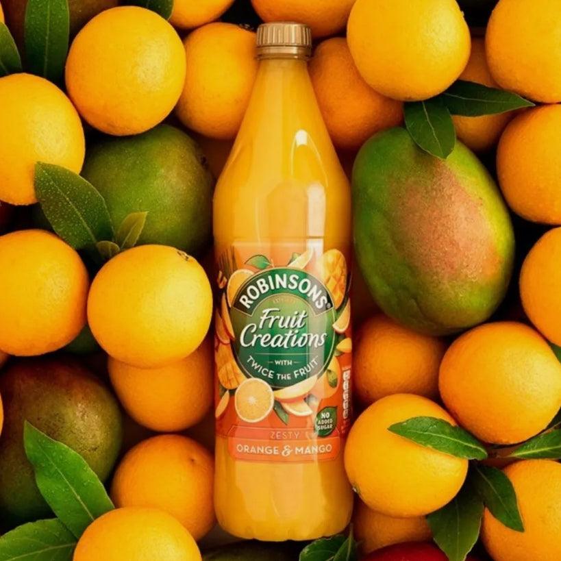 Robinsons Fruit Creations Zesty Orange & Mango No Added Sugar 1L