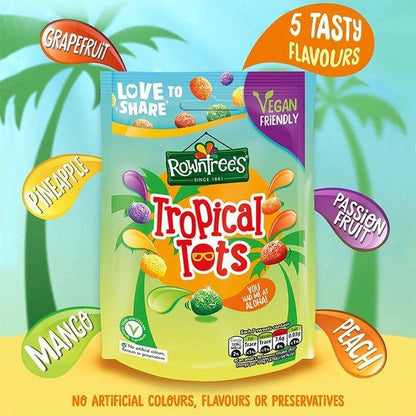 Rowntree's Tropical Tots Sweets Sharing Bag 140g