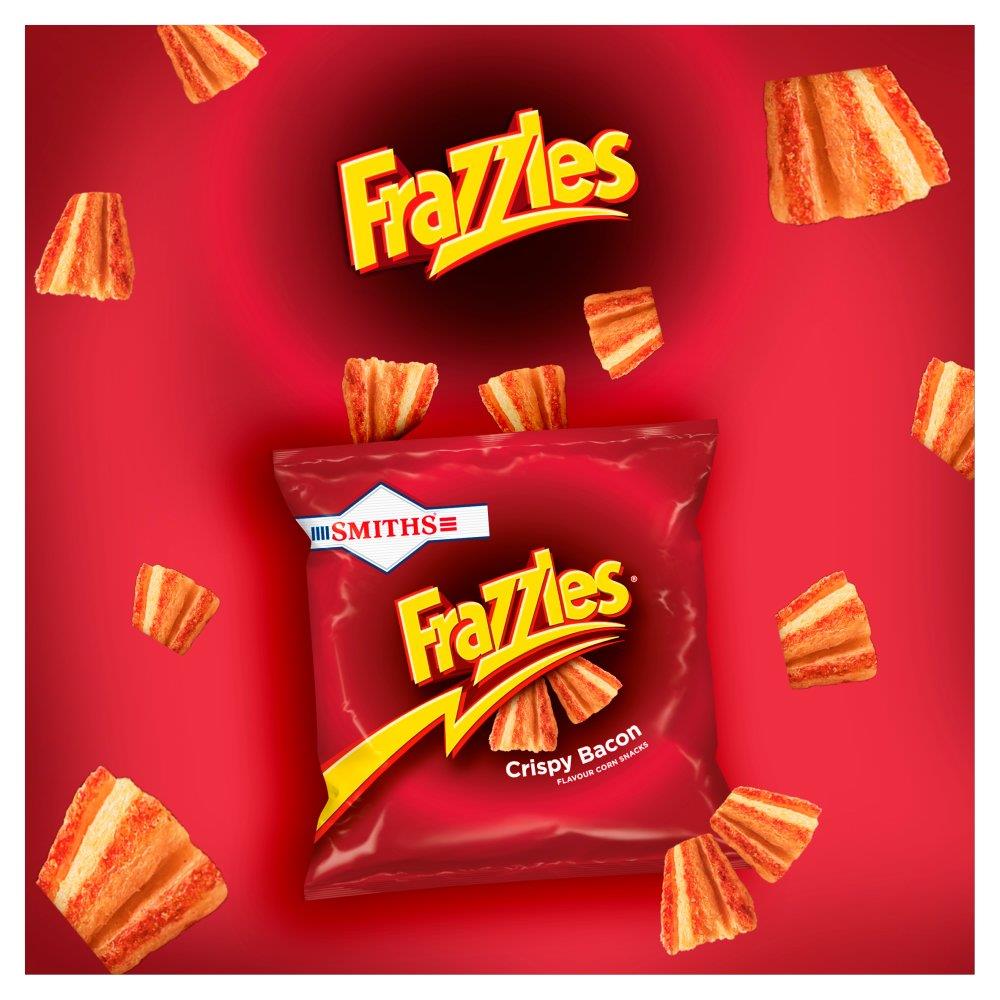 Smiths Frazzles Crispy Bacon Flavour Corn Snacks 34g