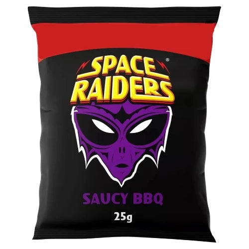 Space Raiders Saucy BBQ Snacks 25g