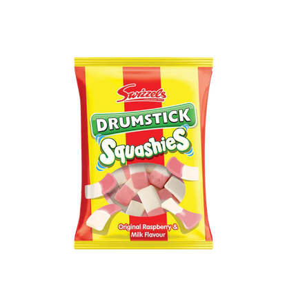 Swizzels Drumsticks Squashies Raspberry & Milk Flavour 120g