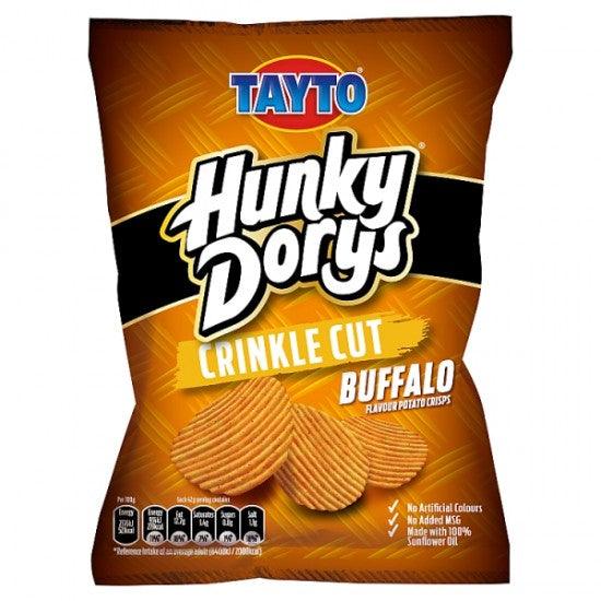 Tayto Hunky Dorys Crinkle Cut Buffalo Flavour Potato Crisps 37g( BB14/08/2024)