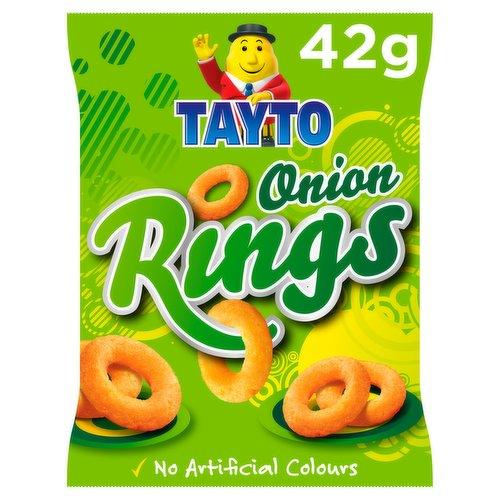 Tayto Onion Rings Fried Onion Flavour 42g (BB 09/10/2024)