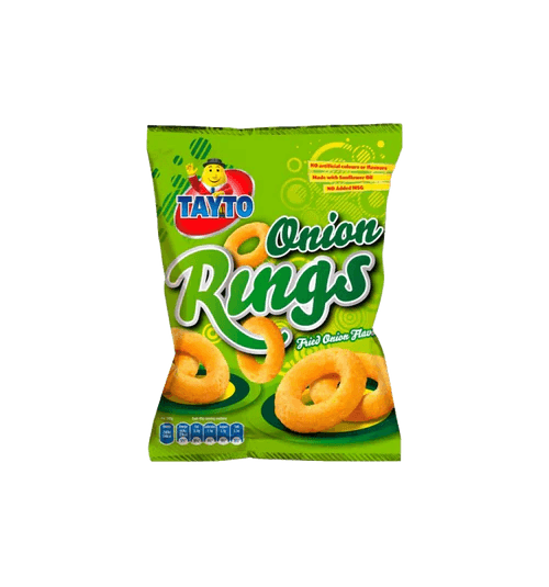 Tayto Onion Rings Fried Onion Flavour 42g (BB 09/10/2024)