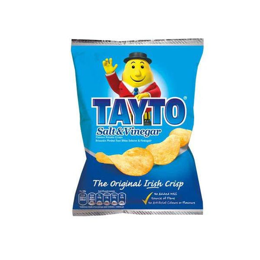 Tayto Salt & Vinegar Crisps 37g (BB 01/10/2024)