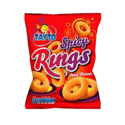 Tayto Spicy Rings Spicy Flavour 42g (BB 09/10/2024)