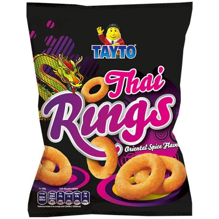 Tayto Thai Rings Oriental Spice Flavour 42g (BB 17/09/2024)