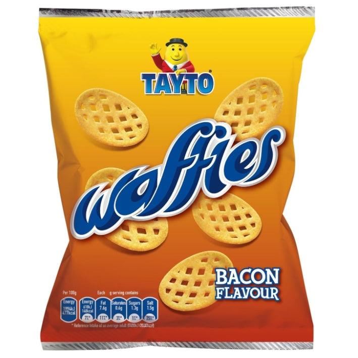 Tayto Waffle Bacon Flavour Crisps 26g (BB 14/10/2024)