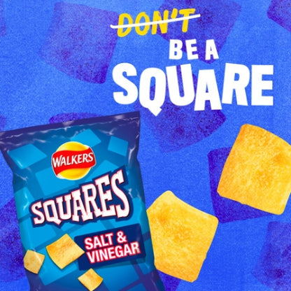 Walkers Squares Salt & Vinegar Grab Bag Crisps 40g