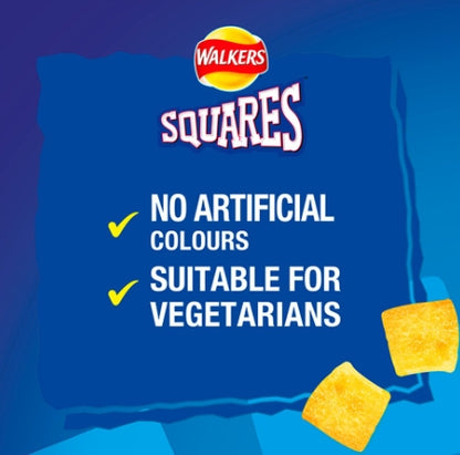 Walkers Squares Salt & Vinegar Grab Bag Crisps 40g