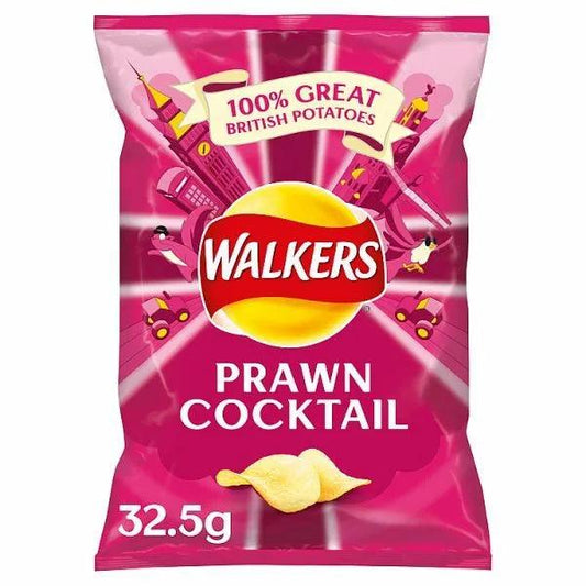 Walkers Prawn Cocktail Crisps 32.5G (14/09/2024)